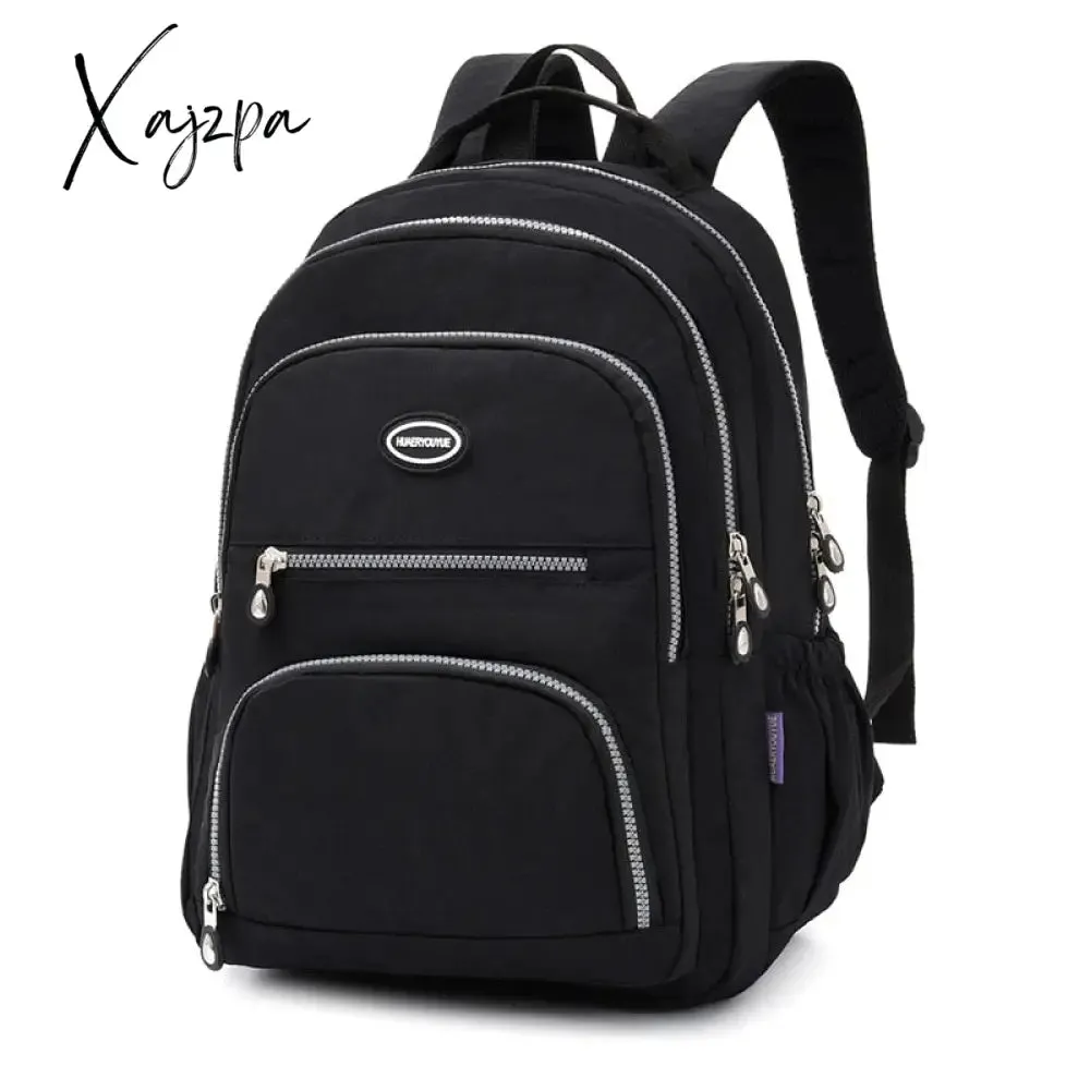 Xajzpa - New Women Laptop Backpack girls School Campus Bag Rucksack woman Nylon Backbag Travel Daypacks Female Backpack Bolsas Mochila